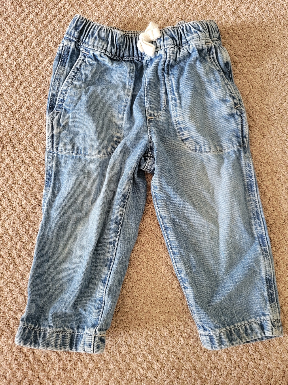 Crewcuts Light Wash Denim Jogger Pants
